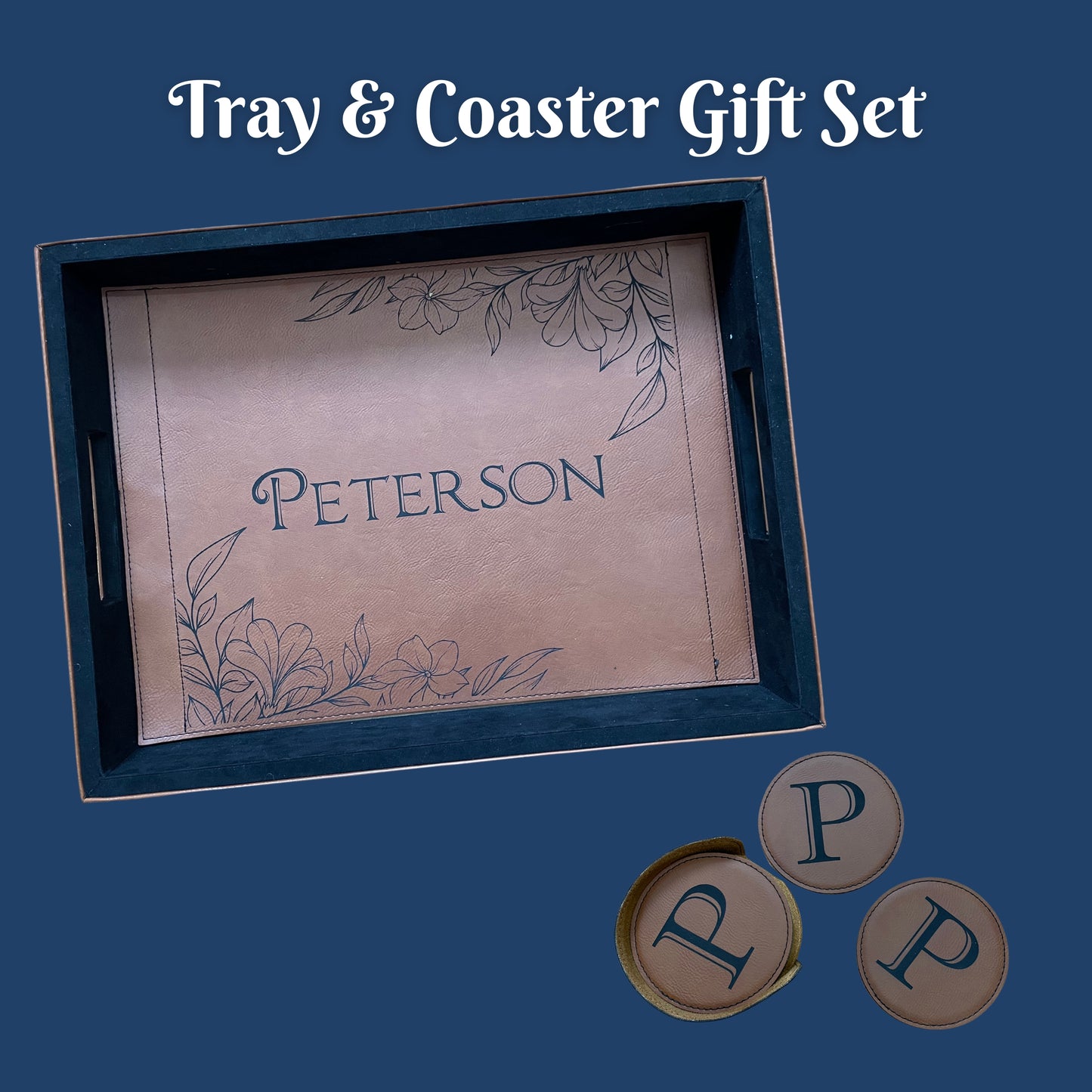 Tray and Coaster Gift Set