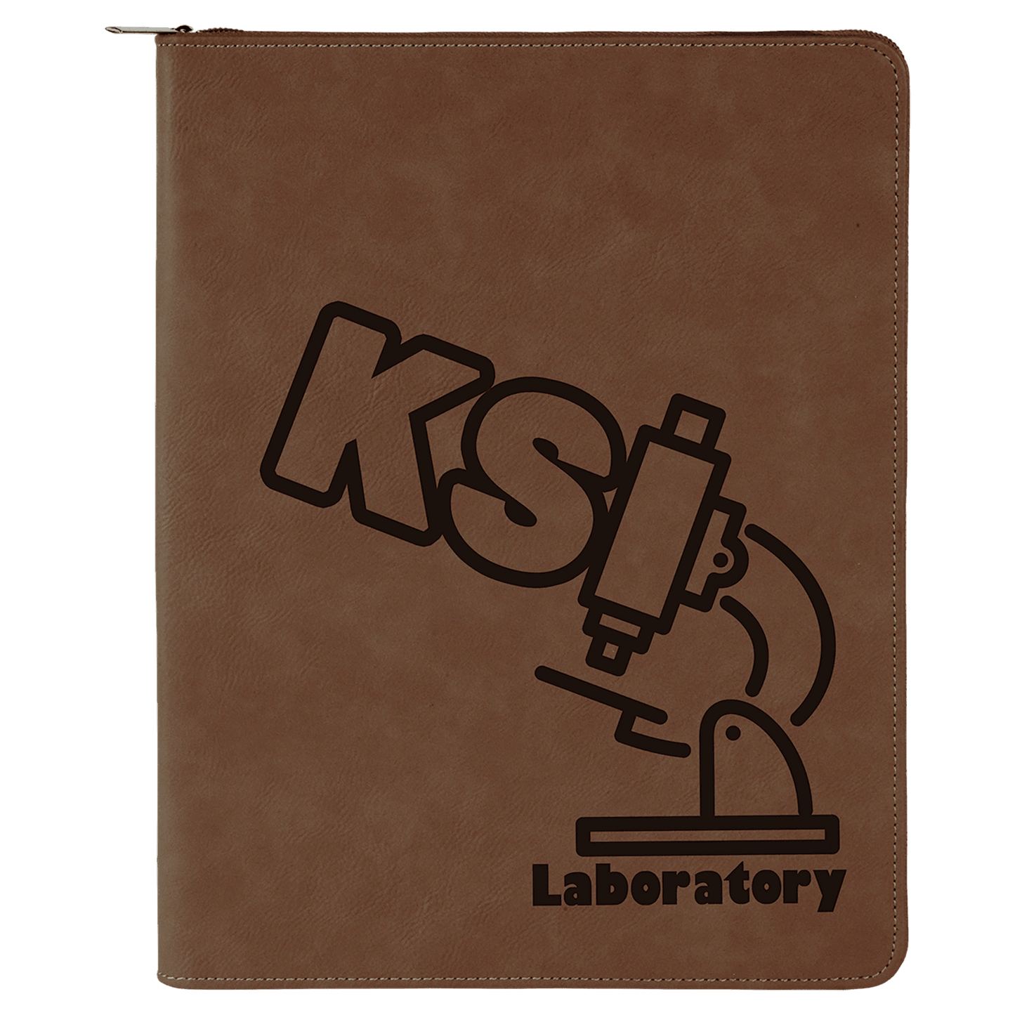 Leatherette Portfolio with Zipper | Personalization Included