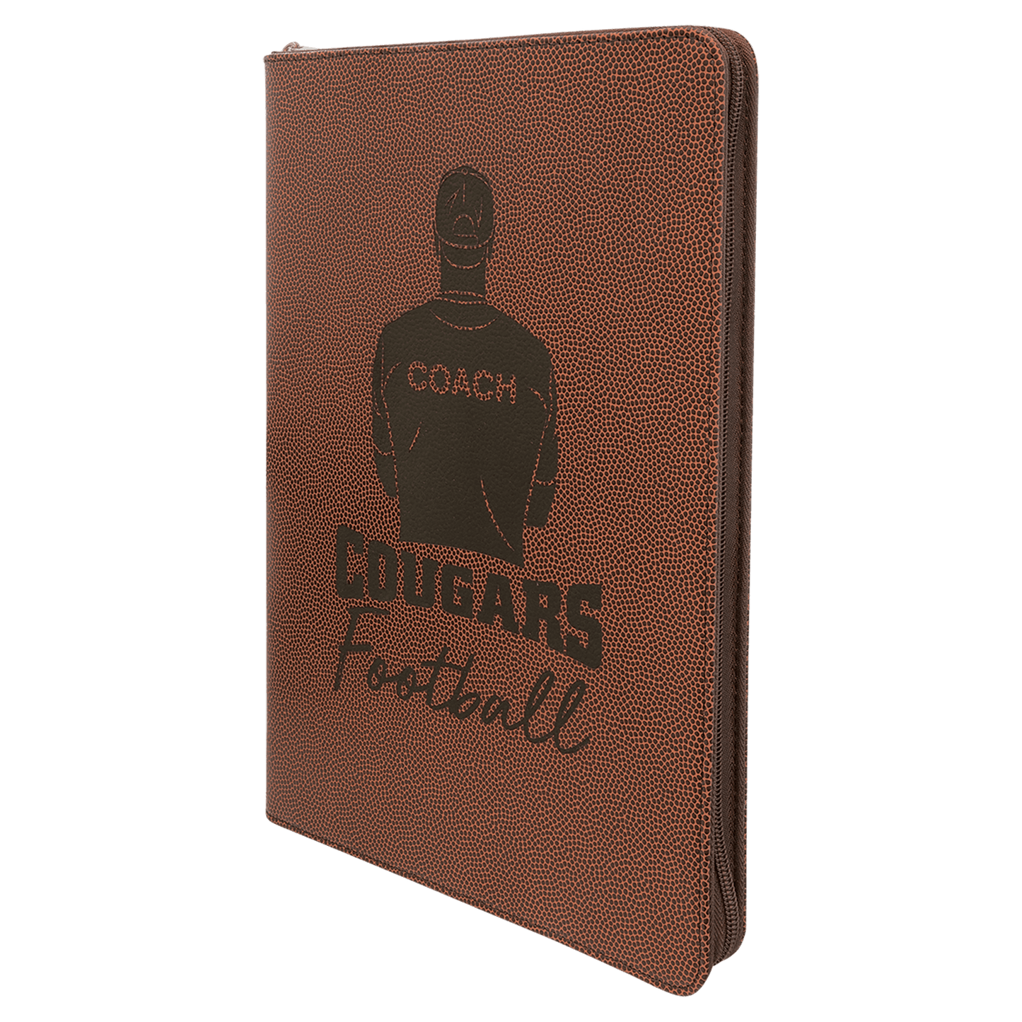 Leatherette Portfolio with Zipper | Personalization Included