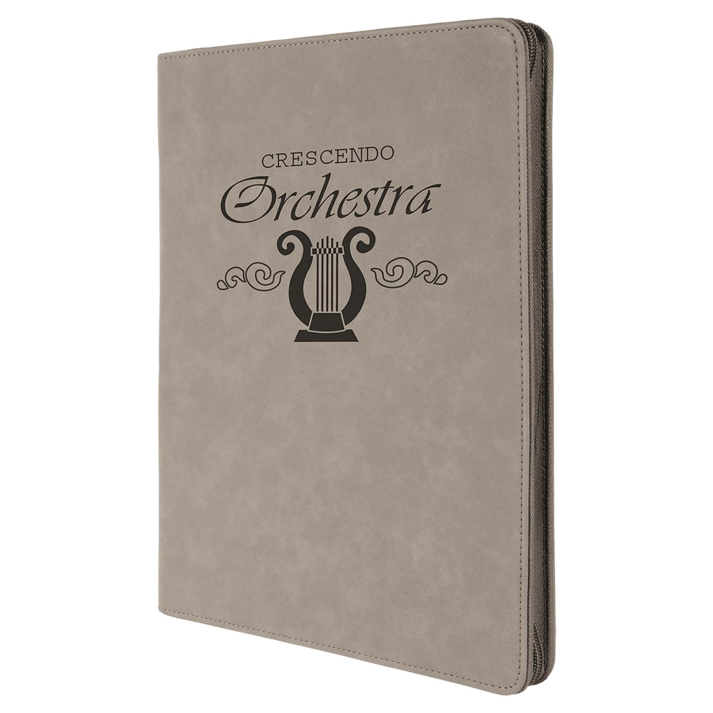 Leatherette Portfolio with Zipper | Personalization Included