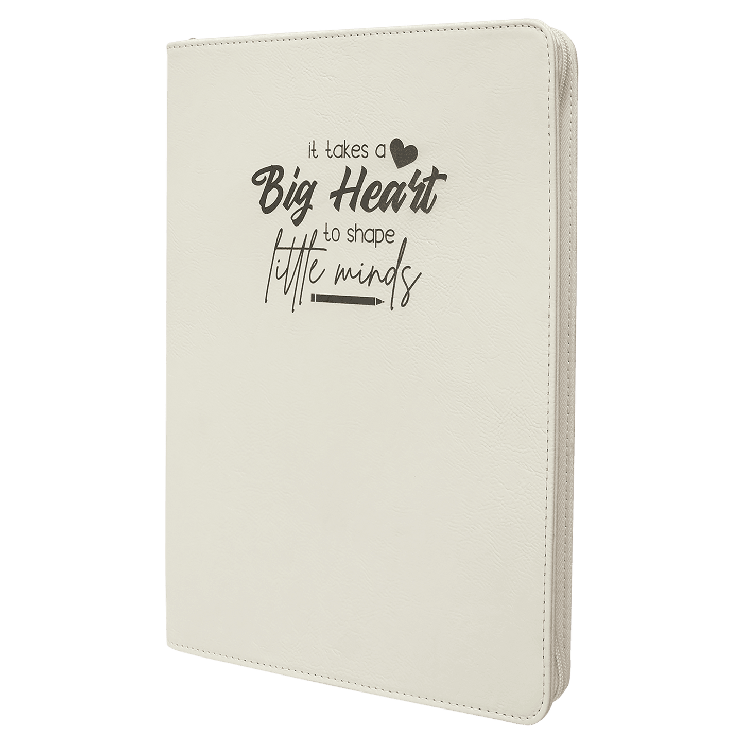 Leatherette Portfolio with Zipper | Personalization Included