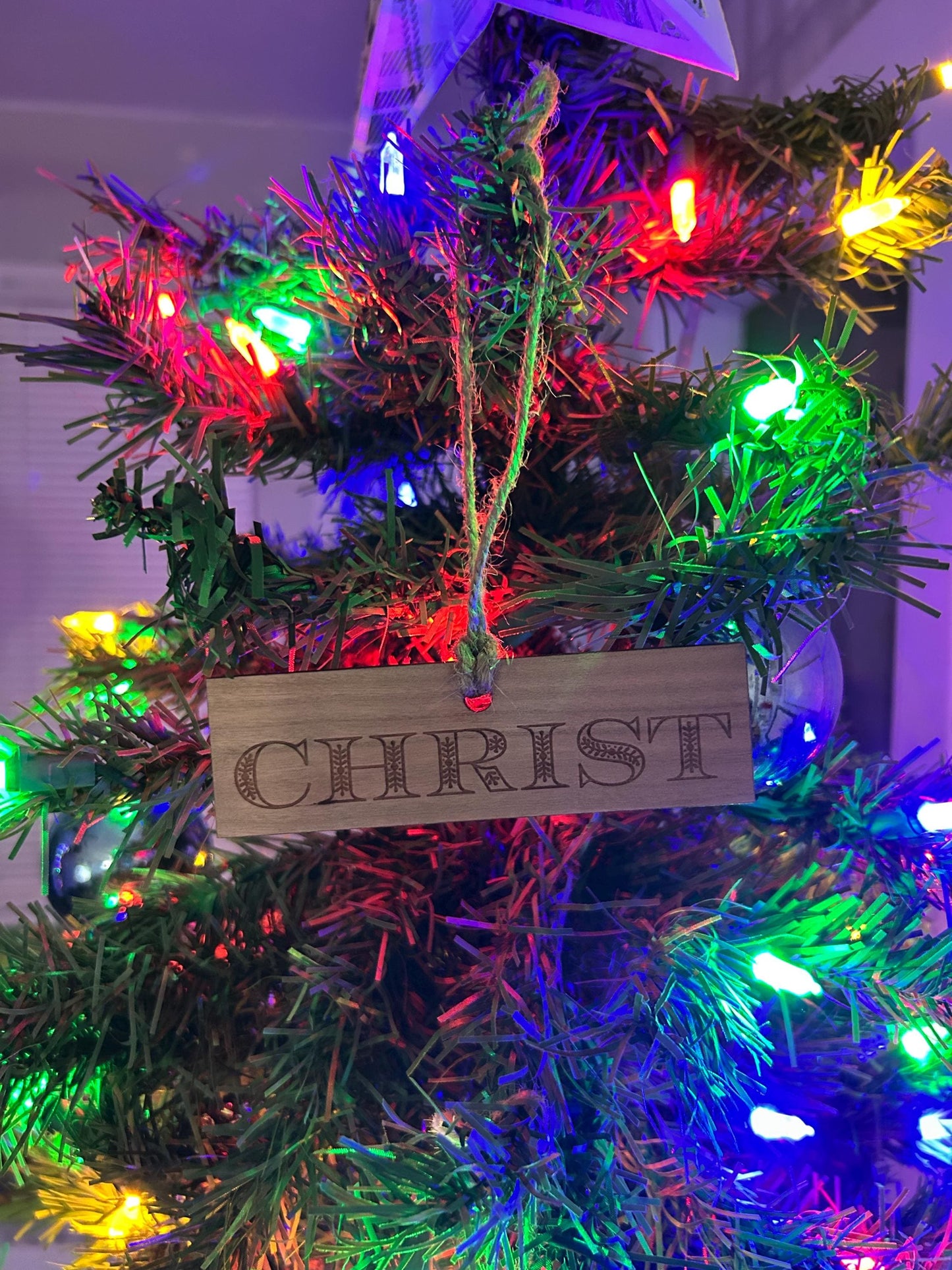 Wooden Ornament Advent Set